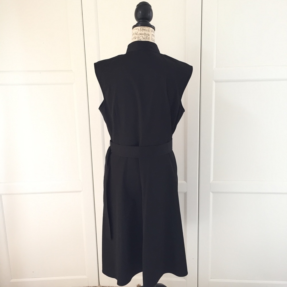 ❇️Ann Taylor Black Utility Button Front Dress - Picture 6 of 7